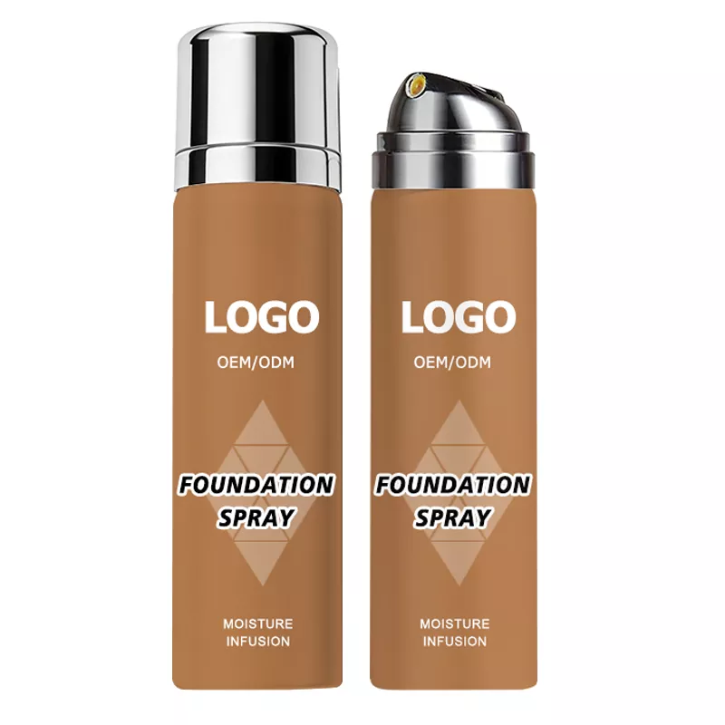 Pustende lett, ikke-klebrig foundation spray