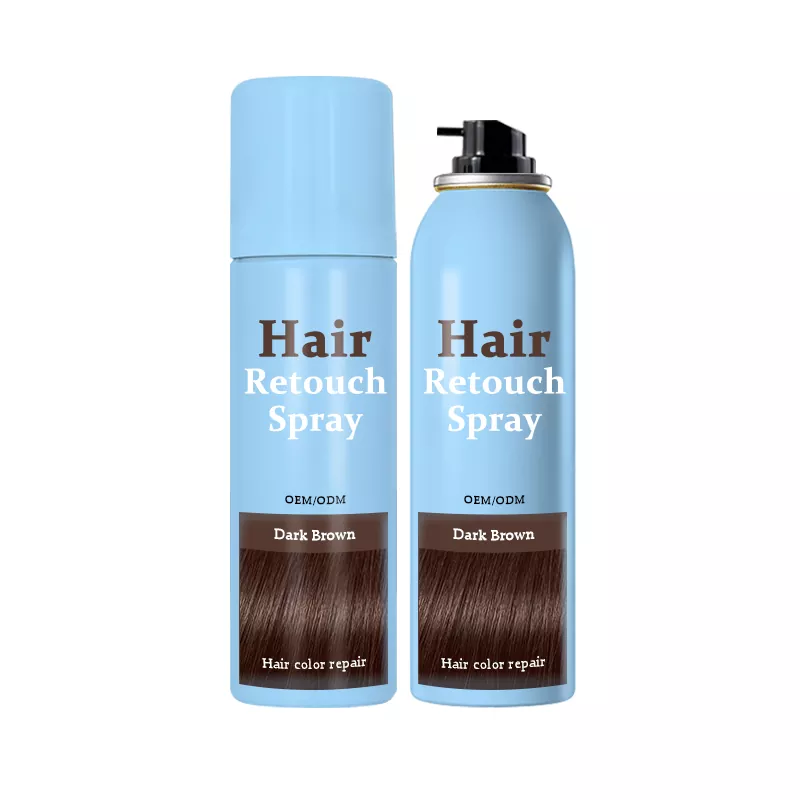 Nødfargematchende hårretusjeringsspray